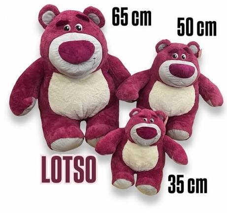 Tamaños de peluche de Lotso de 40 55 cm y 1 metro
